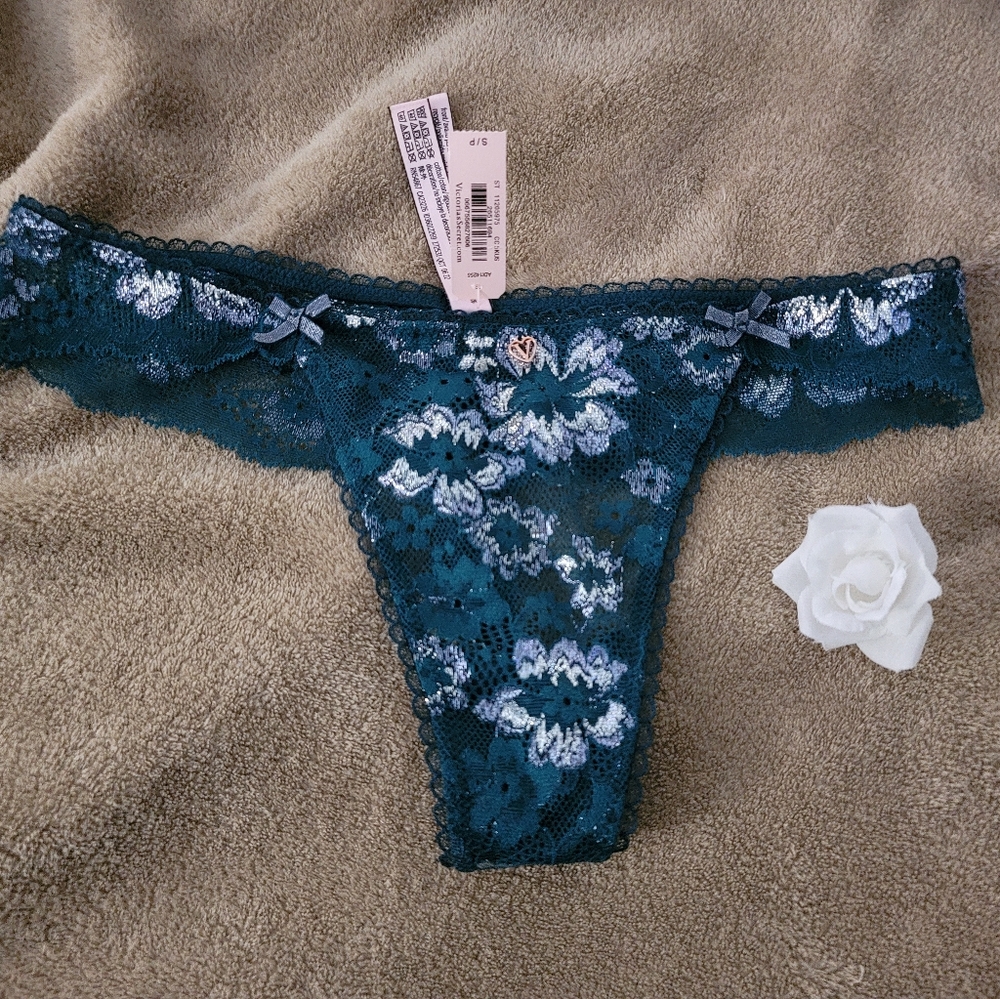 Victoria's Secret Shiny Green Panties Angel's